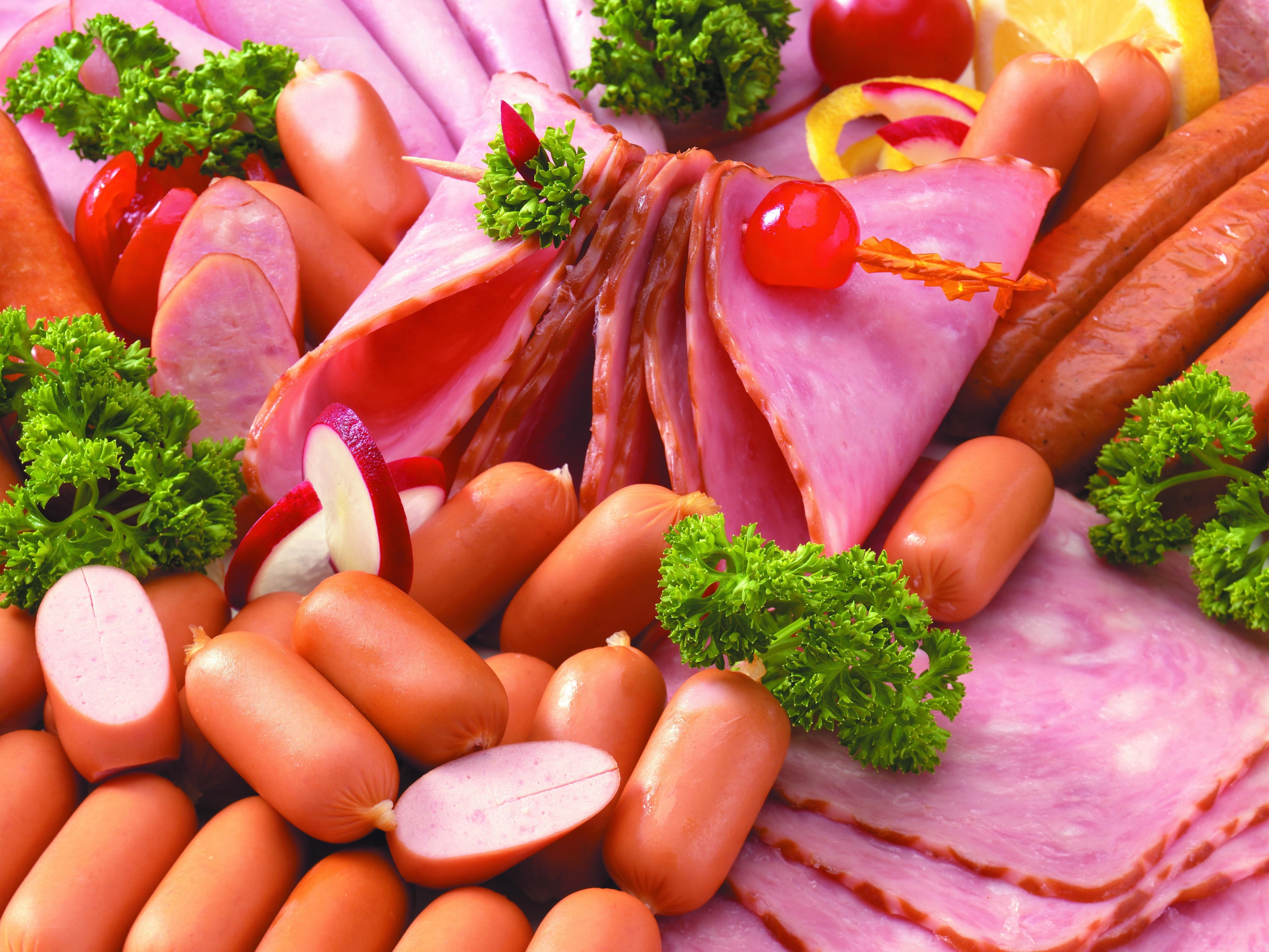 assorted deli meats and sausages