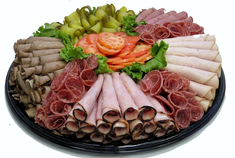assorted deli meats platter