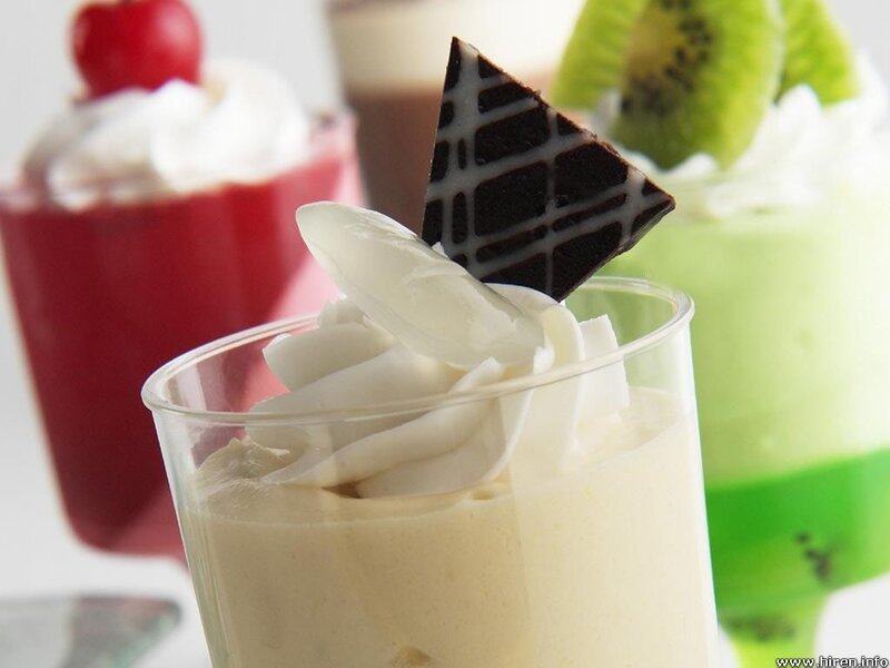 Assorted dessert parfaits
