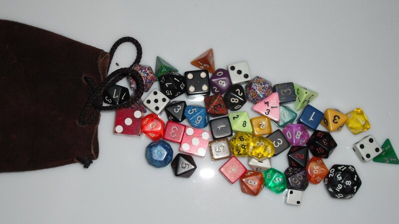 Assorted Dice on Table