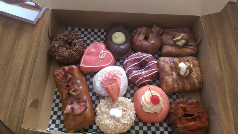Assorted Donuts in a Box — Brown