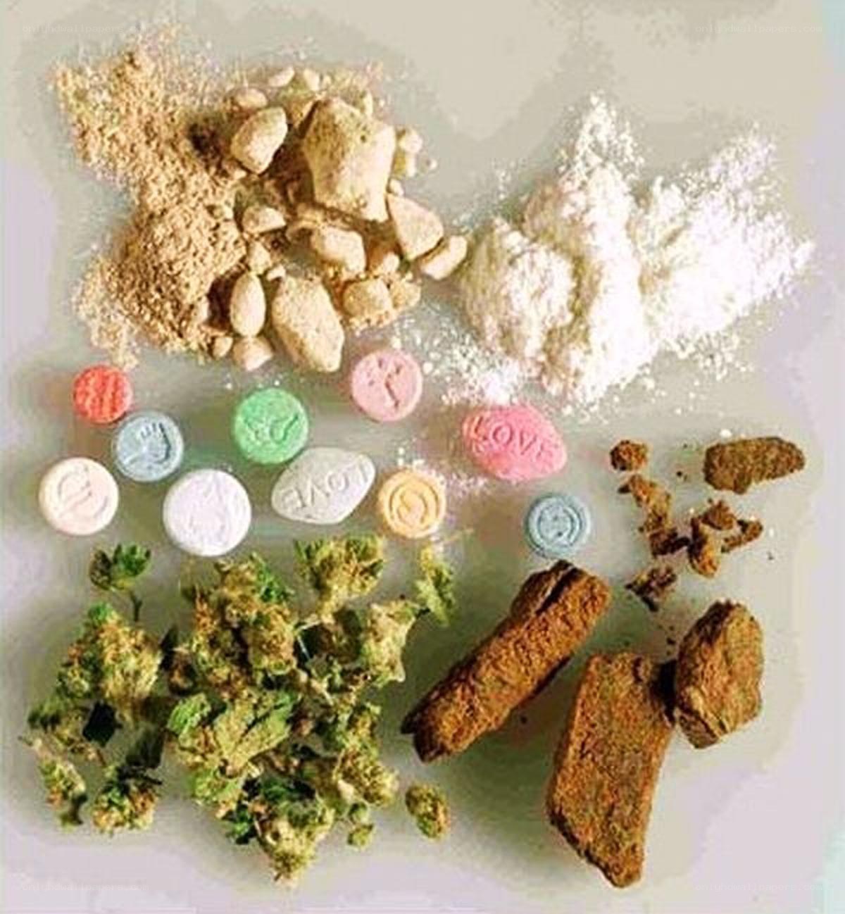 assorted drugs on surface