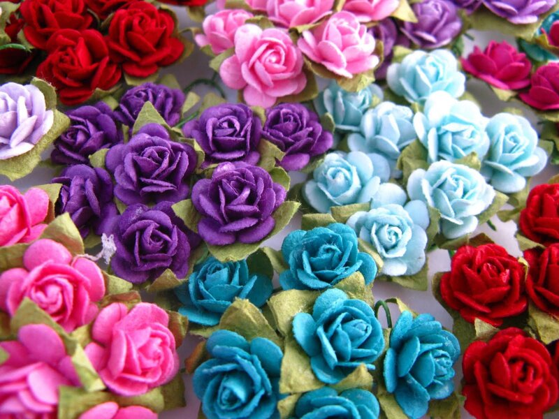 Assorted Felt Roses