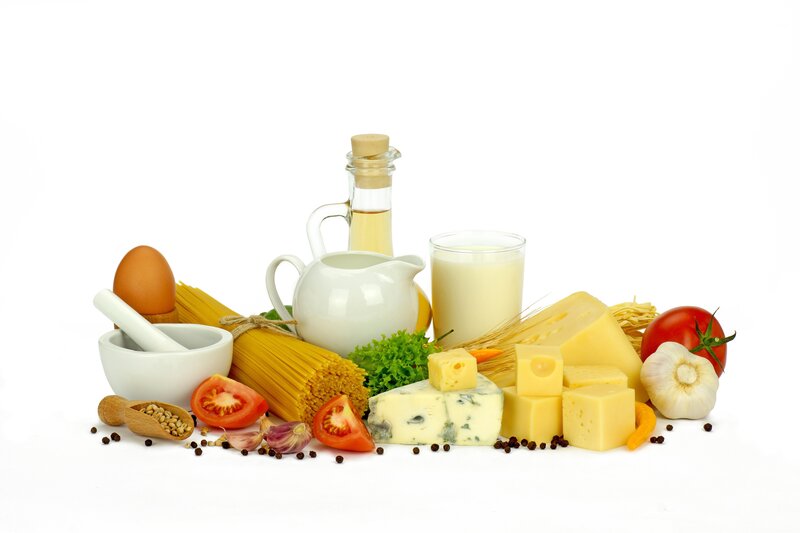 Assorted Food Ingredients — White