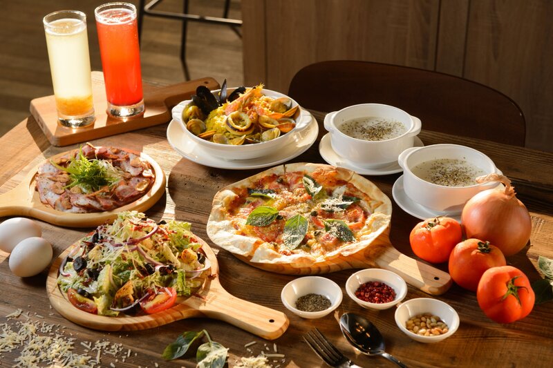 Assorted Food on Table