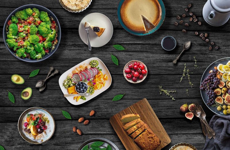 Assorted Food Spread