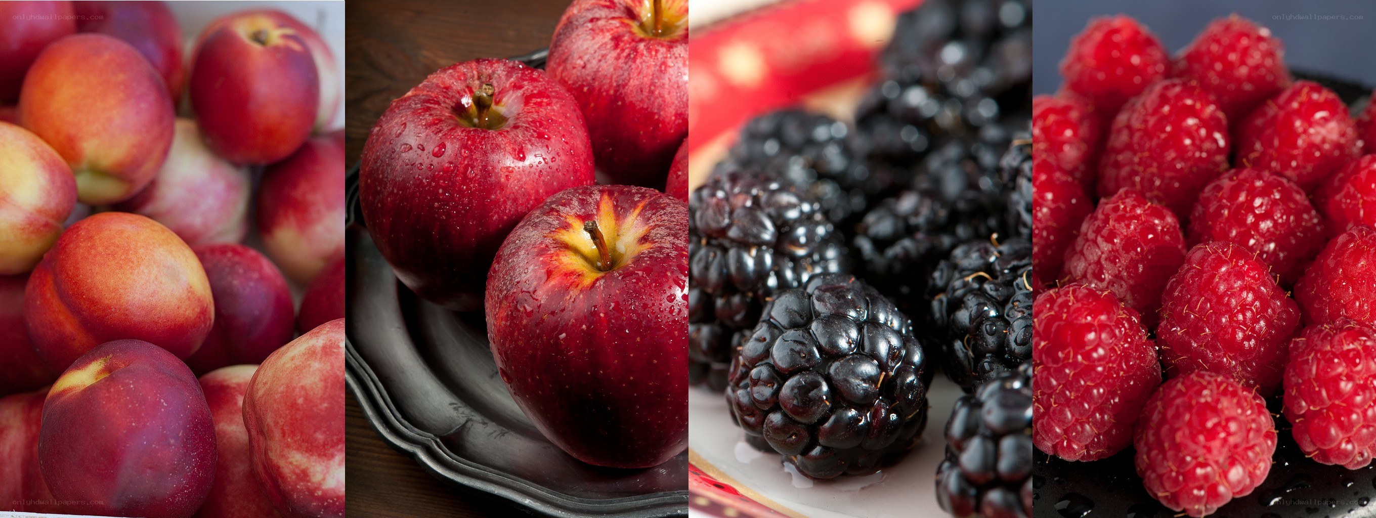 Assorted fresh berries and stone fruits