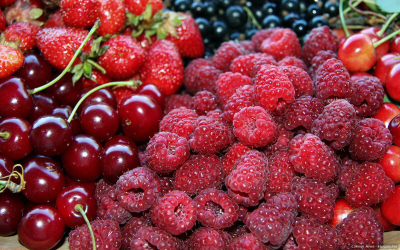 Assorted Fresh Berries — Red