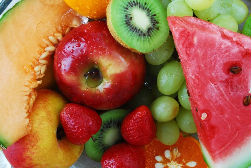 assorted fresh fruit platter