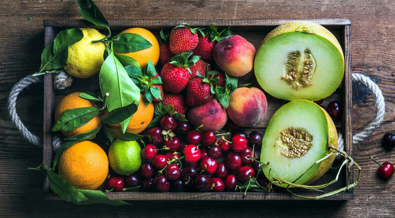 Assorted Fresh Fruits — Green, Natural