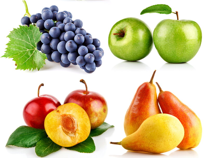 Assorted Fresh Fruits — Green, Photograph, Grapes, Apples