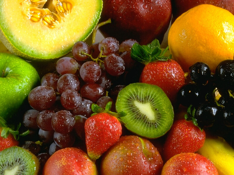 Assorted Fresh Fruits — Green, Photograph