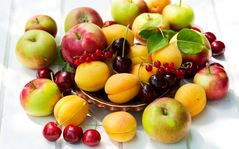 Assorted Fresh Fruits — Green, Summer, Photograph