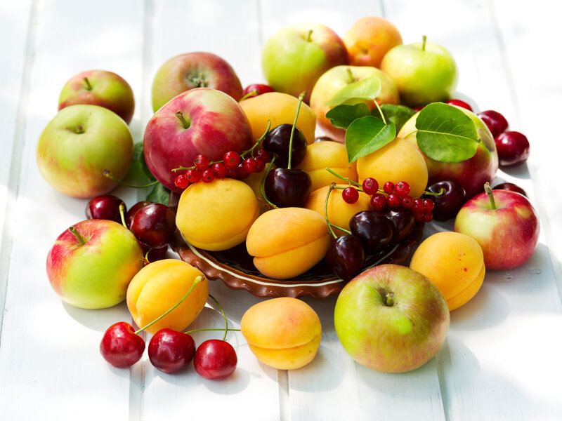 Assorted Fresh Fruits — Green, Summer