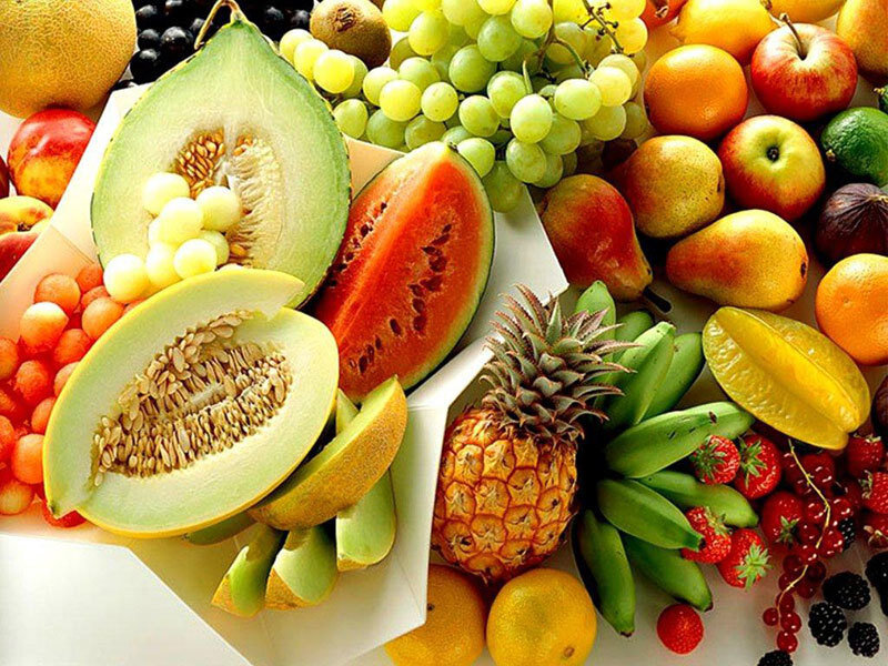 Assorted Fresh Fruits — Green, Vibrant, Photograph