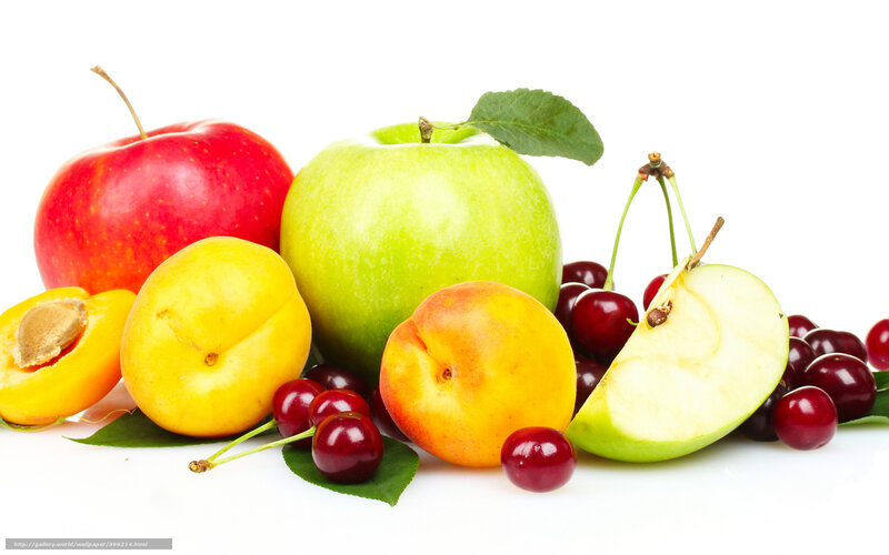 Assorted Fresh Fruits — Red, Photograph, Apples