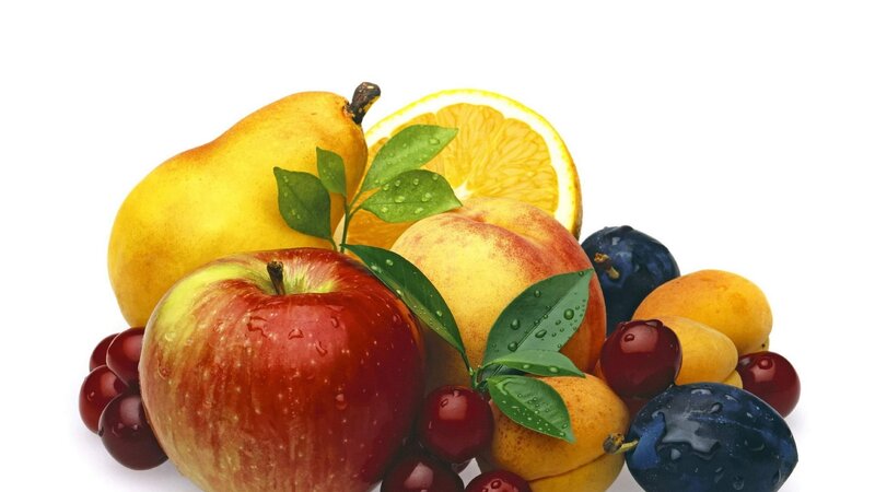 Assorted Fresh Fruits — Red, Photograph