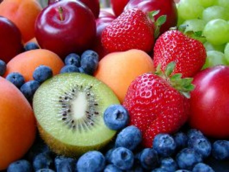 Assorted Fresh Fruits — Red, Vibrant, Photograph, Kiwi