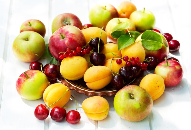 Assorted Fresh Fruits — Yellow, Afternoon