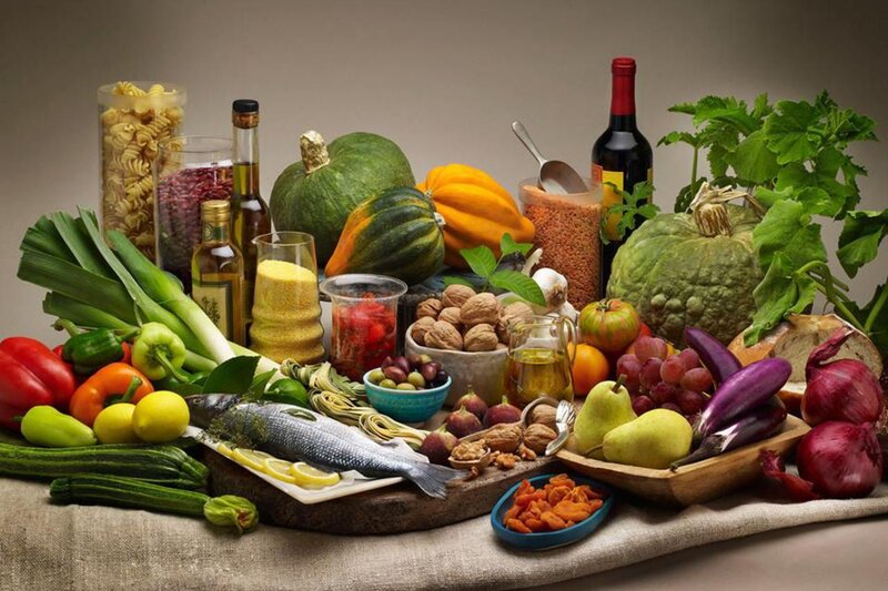 Assorted Fresh Produce and Food — Green