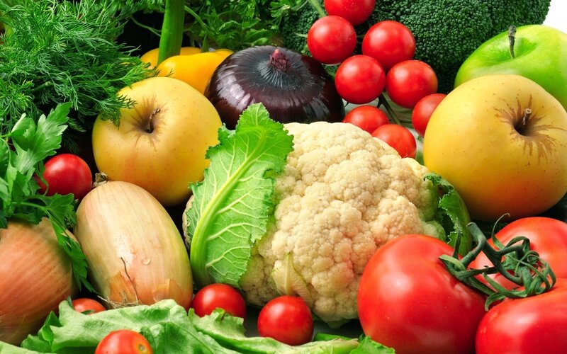 Assorted Fresh Produce — Green, Photograph, Apples