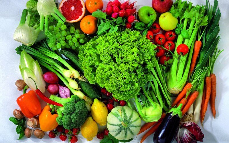 Assorted Fresh Produce — Green