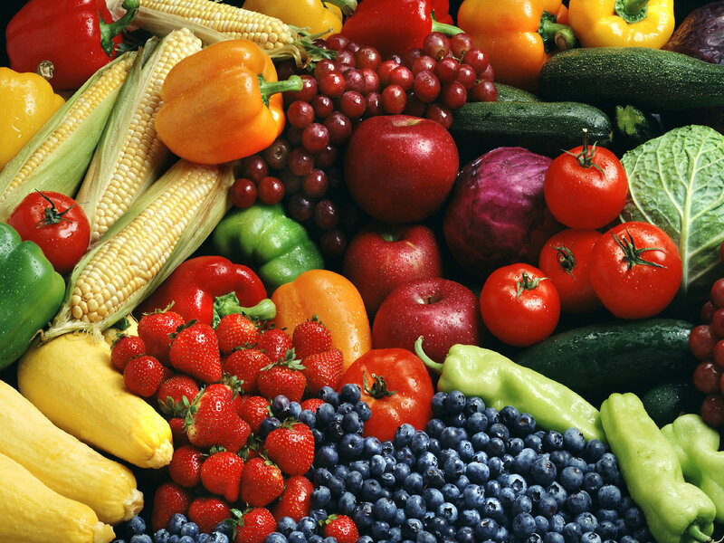Assorted Fresh Produce — Red