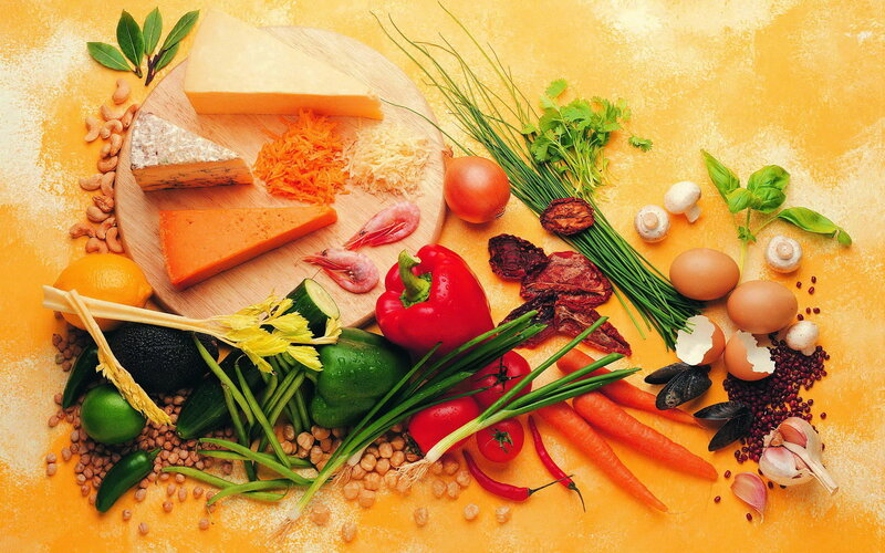 Assorted Fresh Produce — Yellow