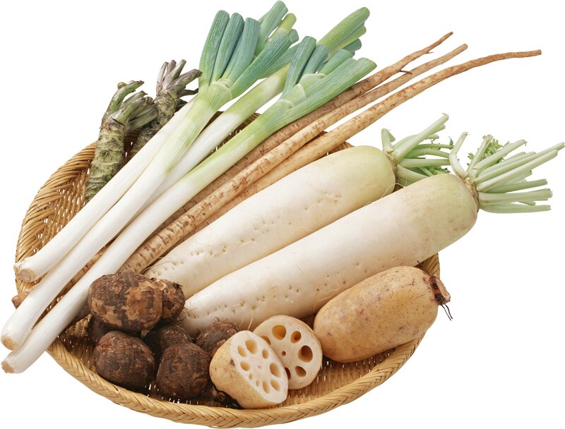 assorted fresh root vegetables