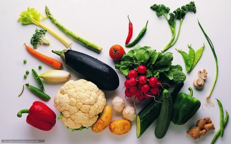 Assorted Fresh Vegetables — Green, Neutral, Photograph, Carrot