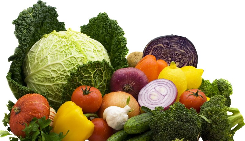 Assorted Fresh Vegetables — Green, Photograph, Cabbage