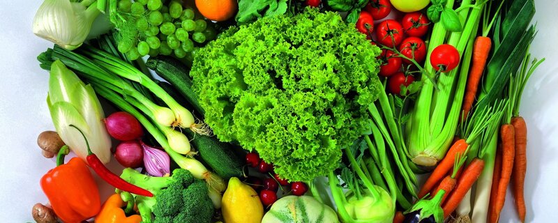 Assorted Fresh Vegetables — Green, Photograph, Grapes