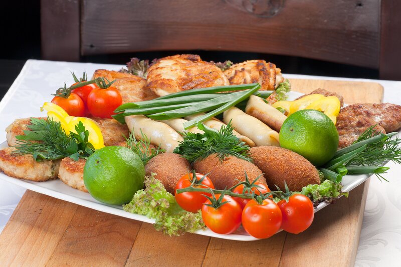 assorted fried appetizers platter