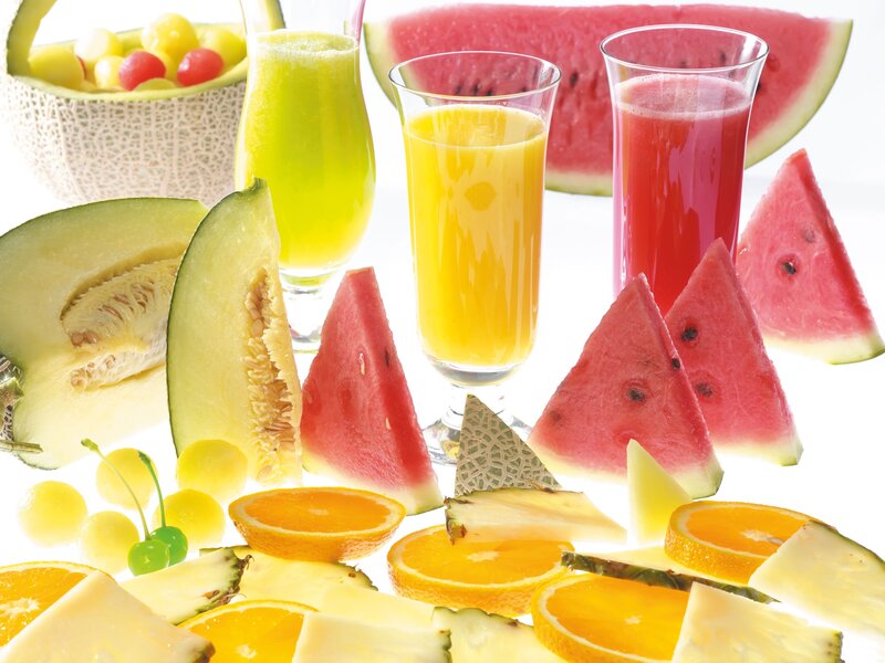 Assorted Fruit and Juices