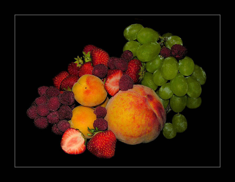 Assorted Fruit Arrangement — Green