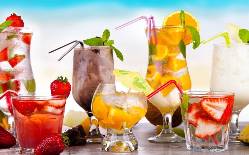 Assorted fruit cocktails