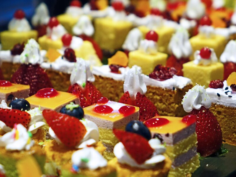 Assorted Fruit Desserts — Yellow