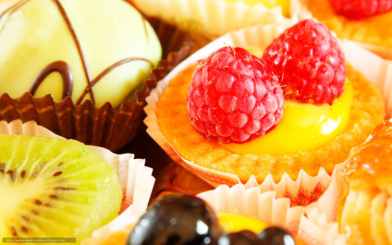Assorted fruit pastries