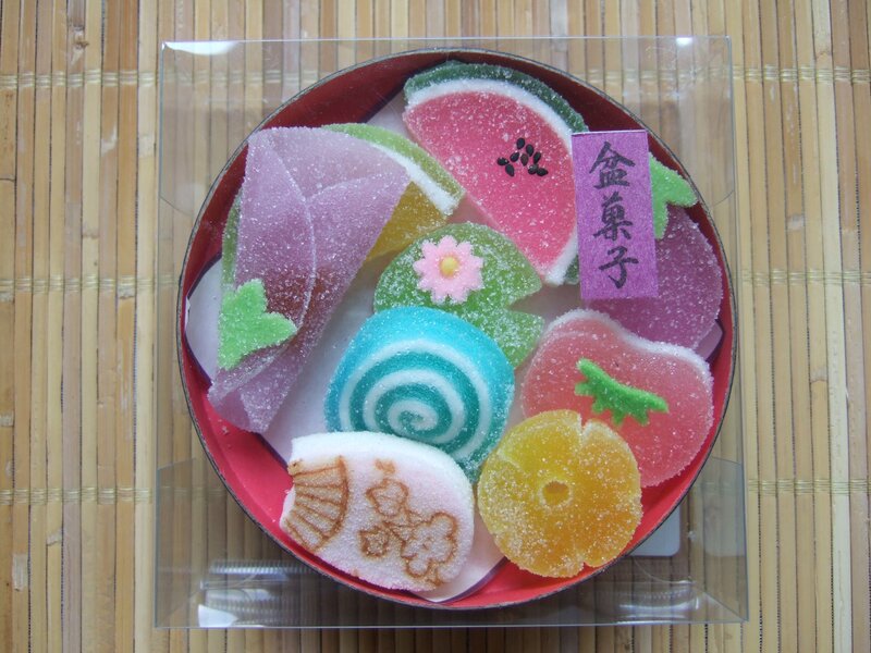 Assorted Fruit-shaped Candies — Red