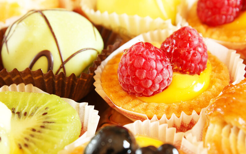 Assorted Fruit Tarts — Yellow