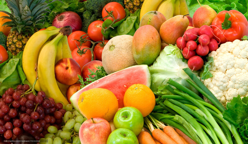 Assorted fruits and vegetables
