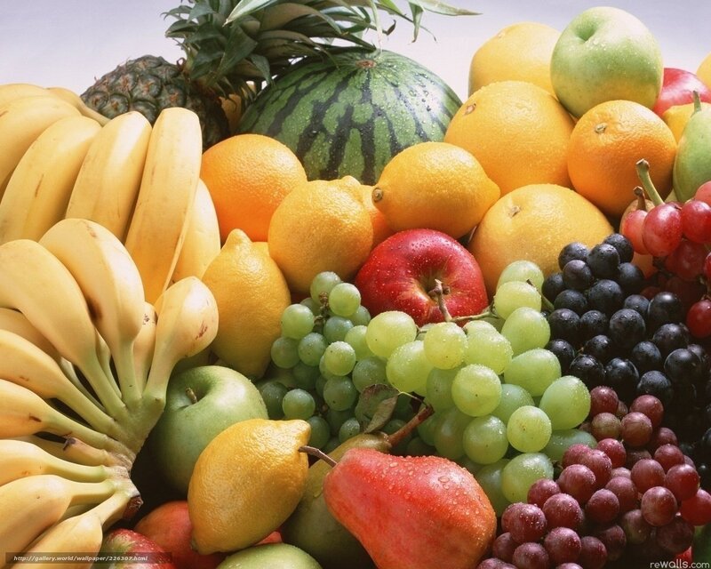 Assorted Fruits in Pile — Yellow