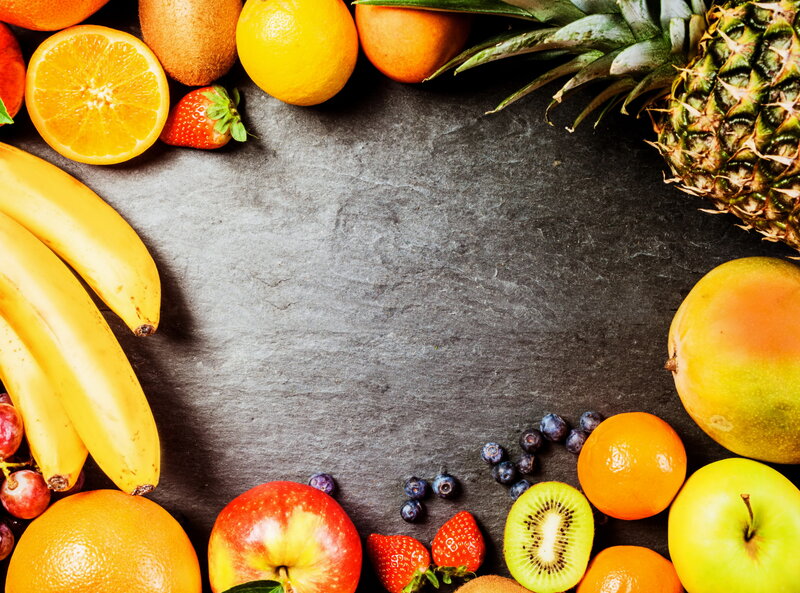 Assorted Fruits on Stone