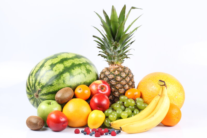 Assorted Fruits on White — Neutral