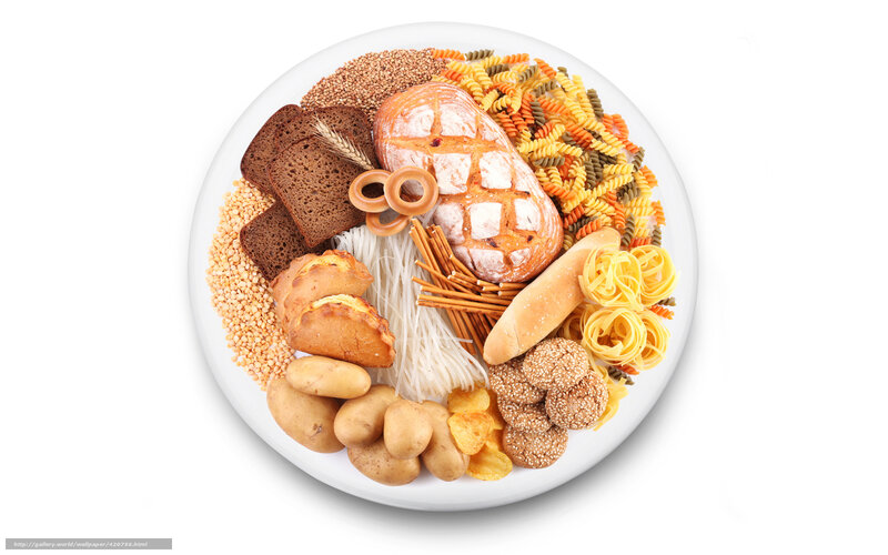 Assorted Grains and Breads — White, Neutral