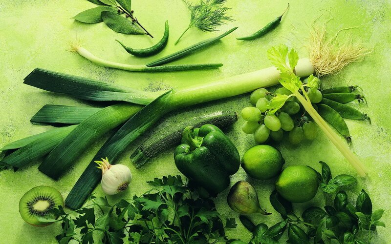 assorted green produce