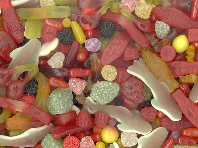 assorted gummy candies