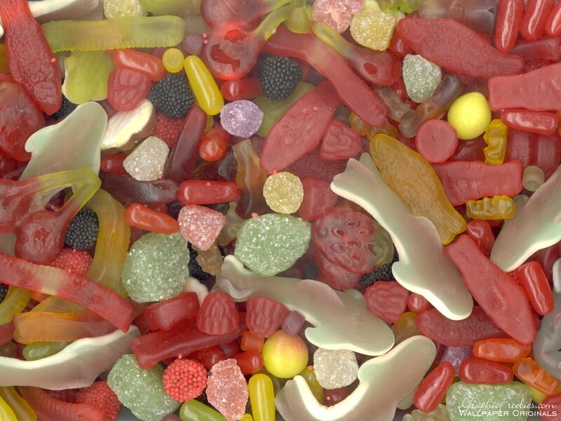 assorted gummy candies