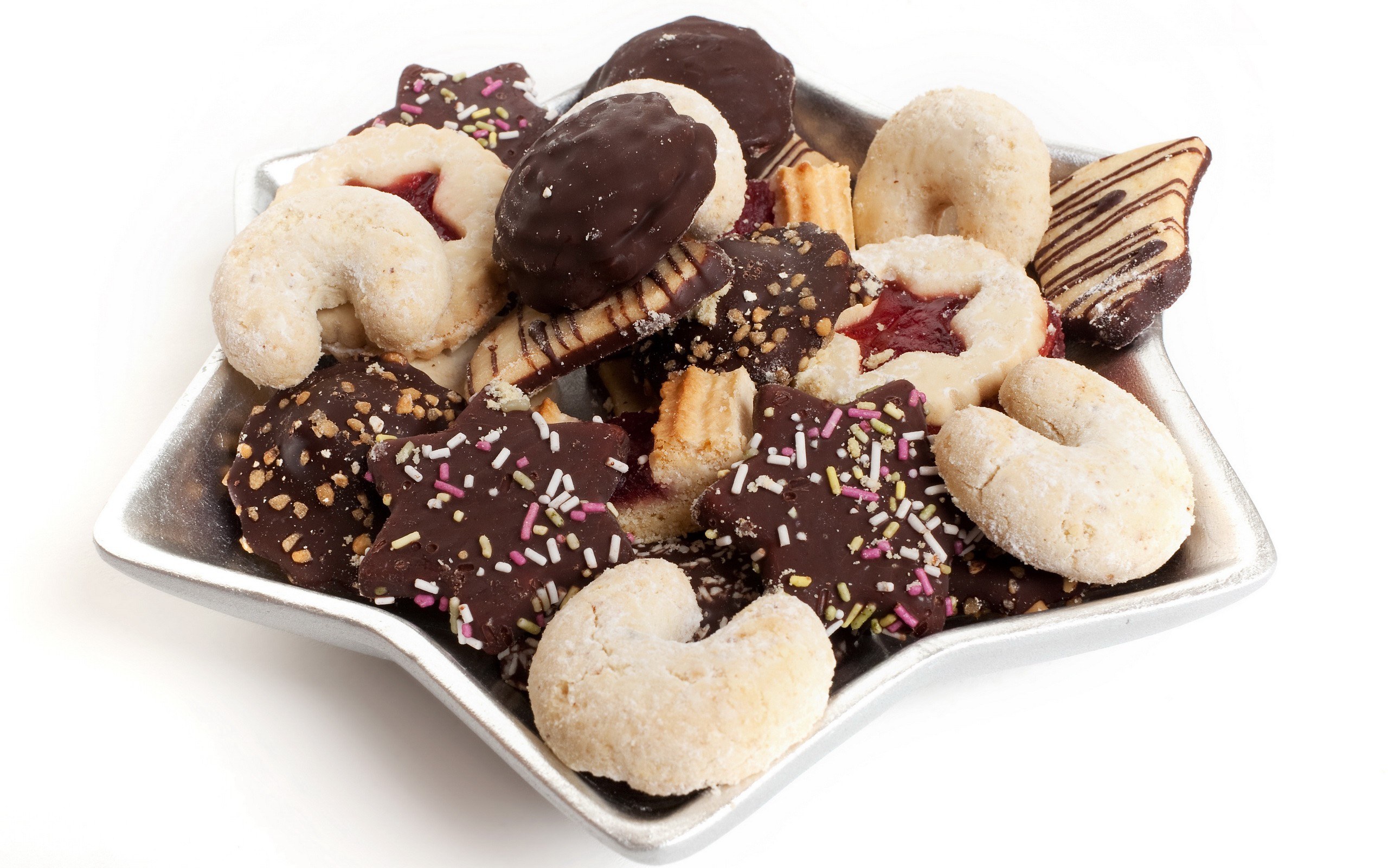 assorted holiday cookies