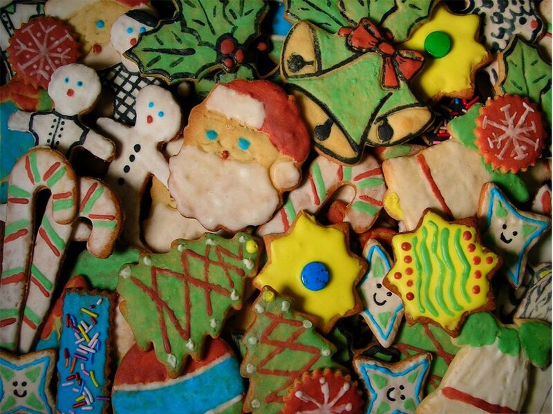 Assorted Holiday Cookies — Green